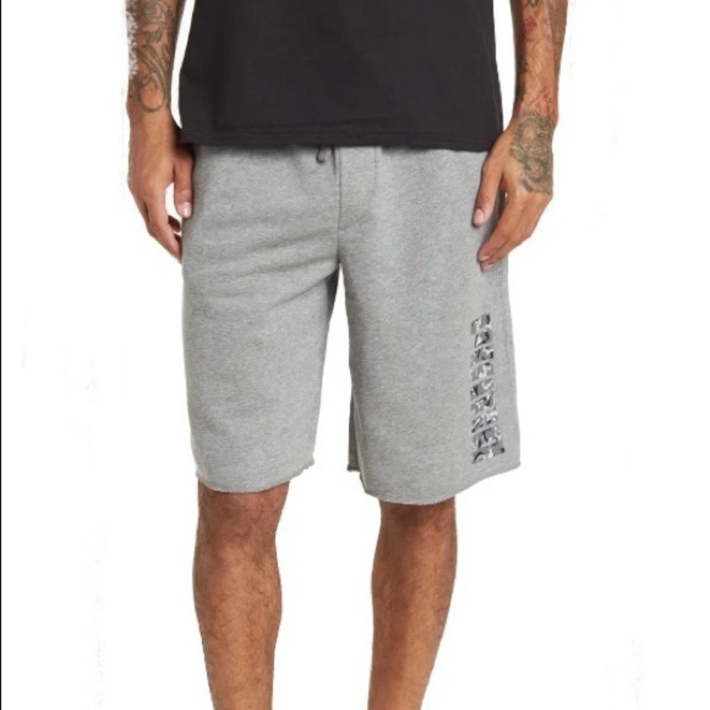 Puma‎ Regeneration Drawstring/ Pockets Camo Gray Shorts S/P